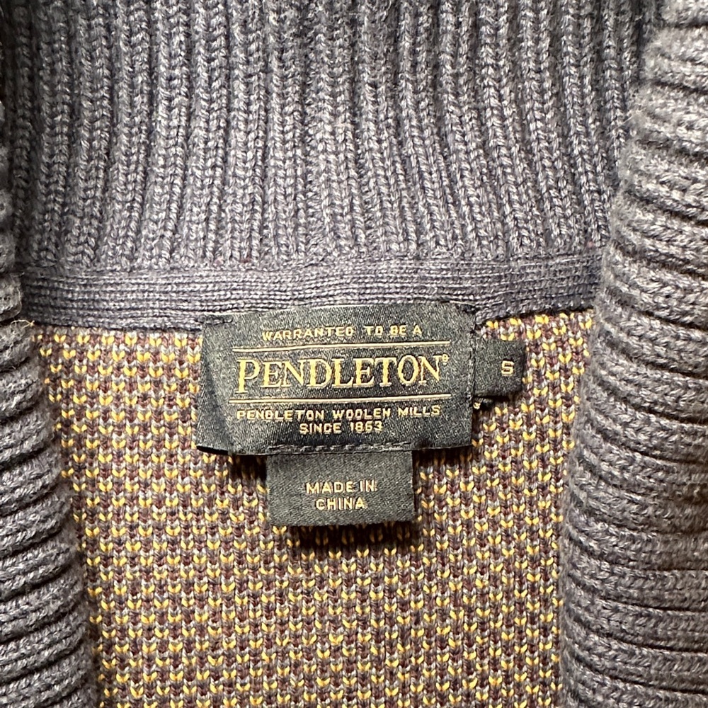 Pendleton Desert Scene Cardigan in Purple and Blue - Picture 2 of 5